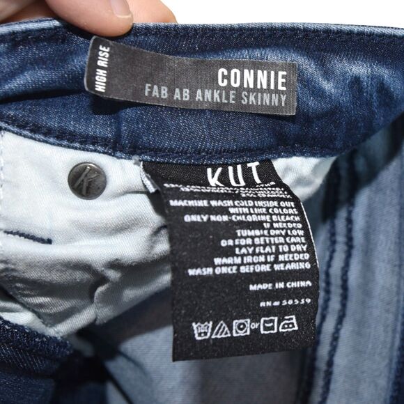 Kut From The Kloth Jeans Women’s Size 6 Connie Fab Ab Ankle Skinny Button Fly - Picture 9 of 10